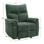Fotoliu de relaxare Nader – schiță cu dimensiuni