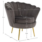 Fotoliu de relaxare Nobleo – schiță cu dimensiuni