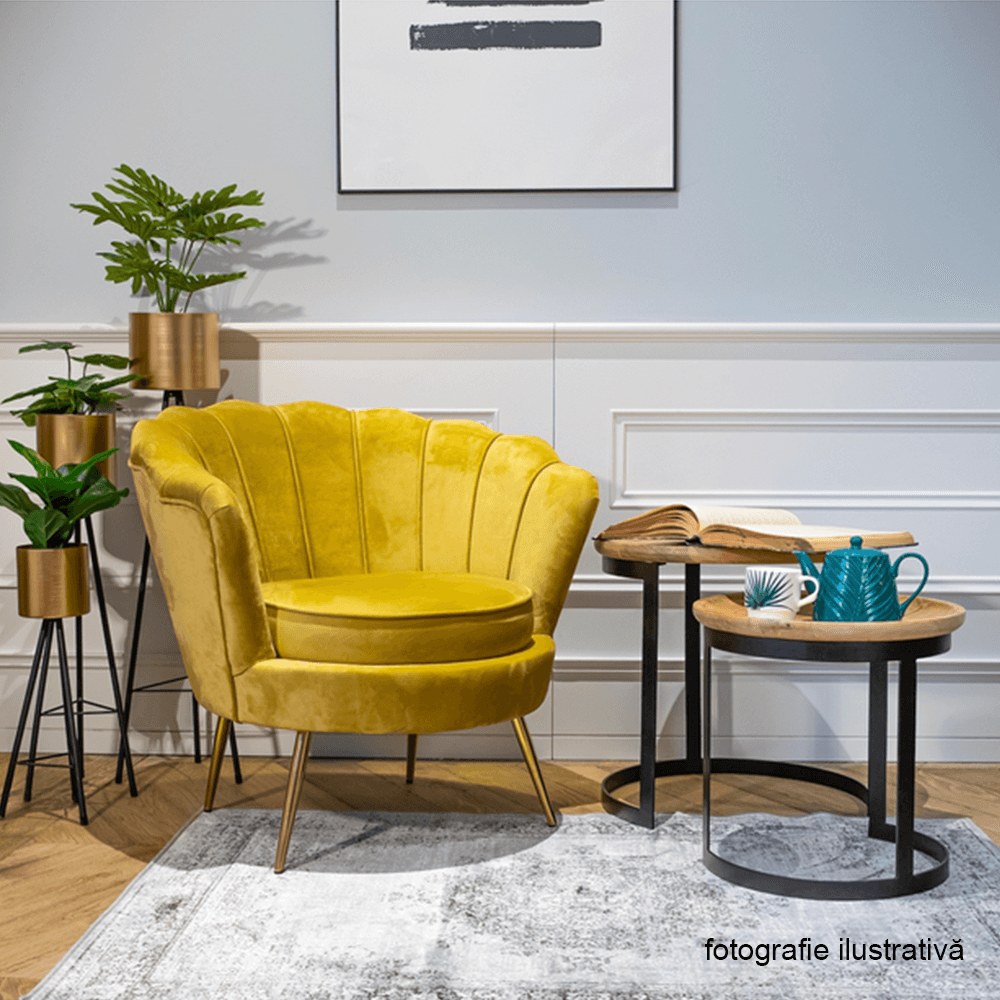 Fotoliu de relaxare Noblin în living