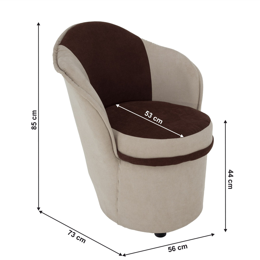 Fotoliu de relaxare Persi – schiță cu dimensiuni
