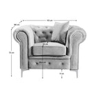 Fotoliu de relaxare Romano – schiță cu dimensiuni