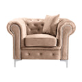 Fotoliu de relaxare Romano, maro, vedere din față