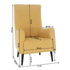 Fotoliu de relaxare Samy – schiță cu dimensiuni