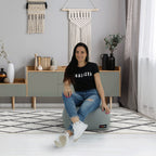 Fotoliu puf Alimor în living, imaginea 3