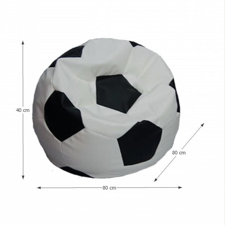 Fotoliu puf Bobek – schiță cu dimensiuni