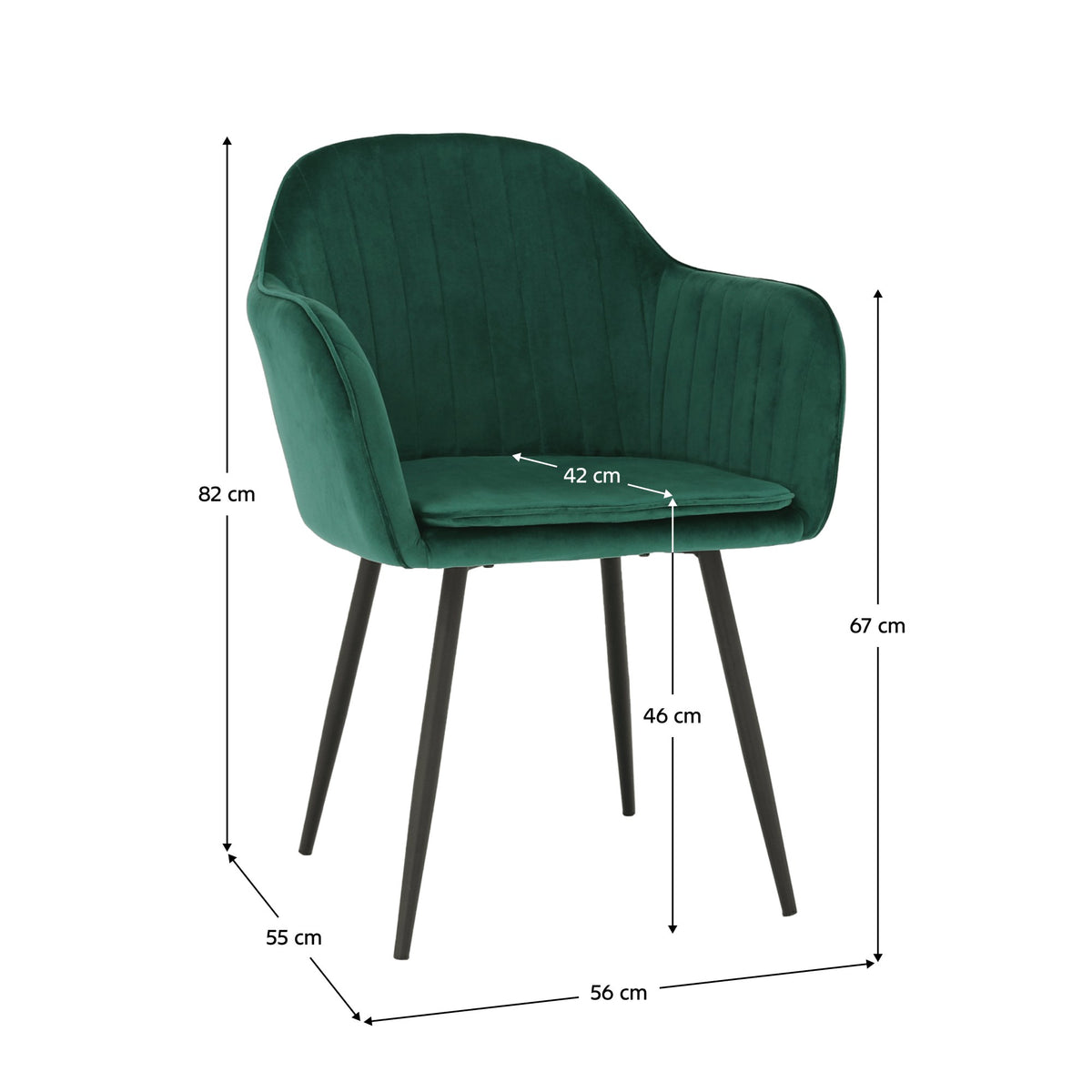 Fotoliu Zirkon – schiță cu dimensiuni