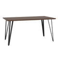 Masa dining FRIADO, stejar / negru