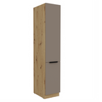 Dulap inalt FRISBO 40 DK-210 2F, sandgrau/stejar artisan