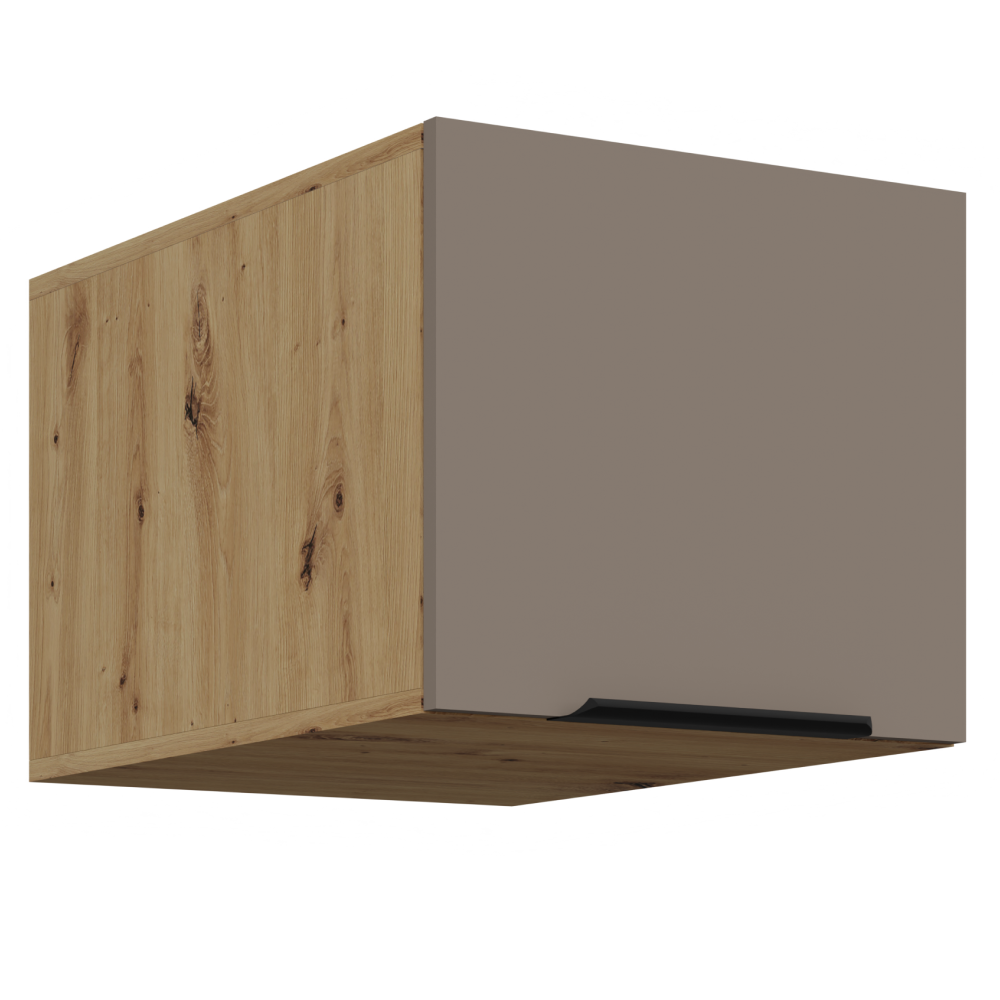 Dulap superior FRISBO 40 NAGU-36 1F, sandgrau/stejar artisan