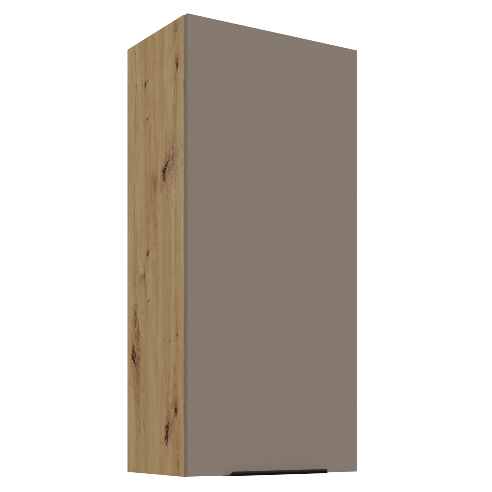 Dulap superior FRISBO 50 G-108 1F, sandgrau/stejar artisan