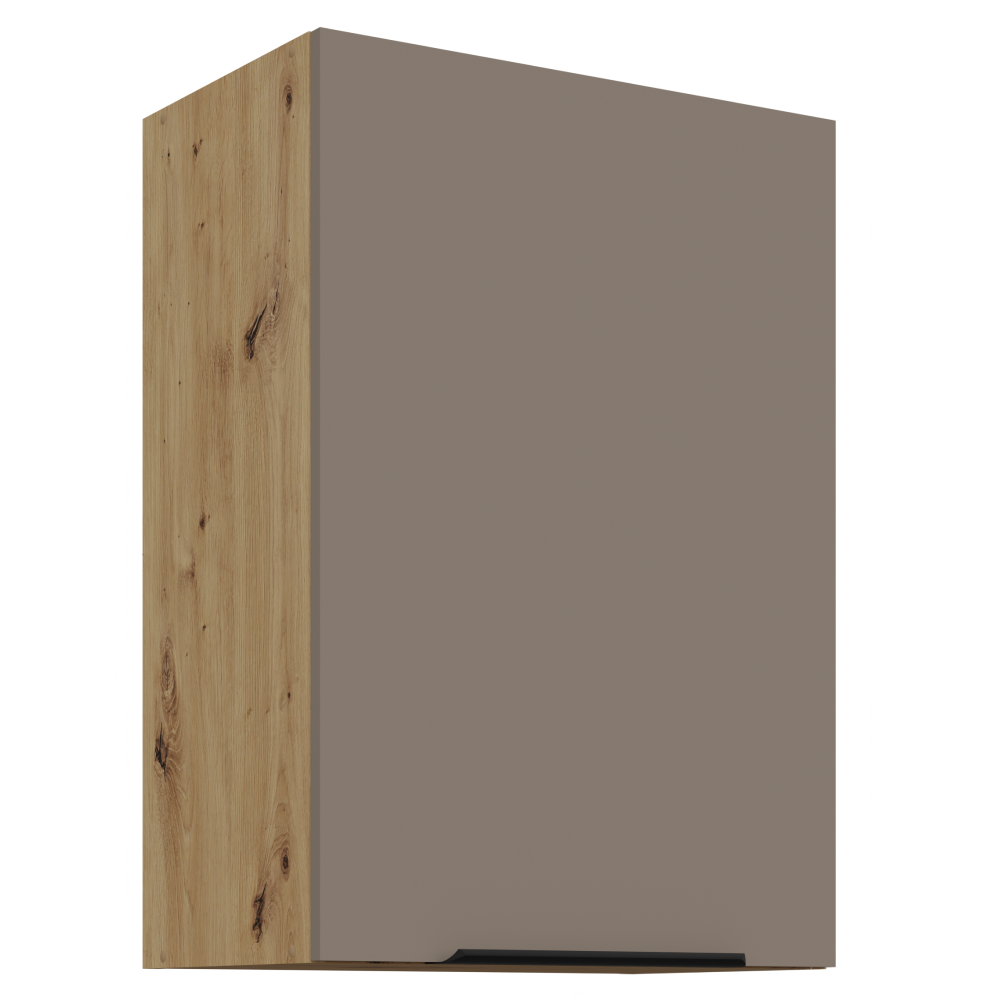 Dulap superior FRISBO 50 G-72 1F, sandgrau/stejar artisan