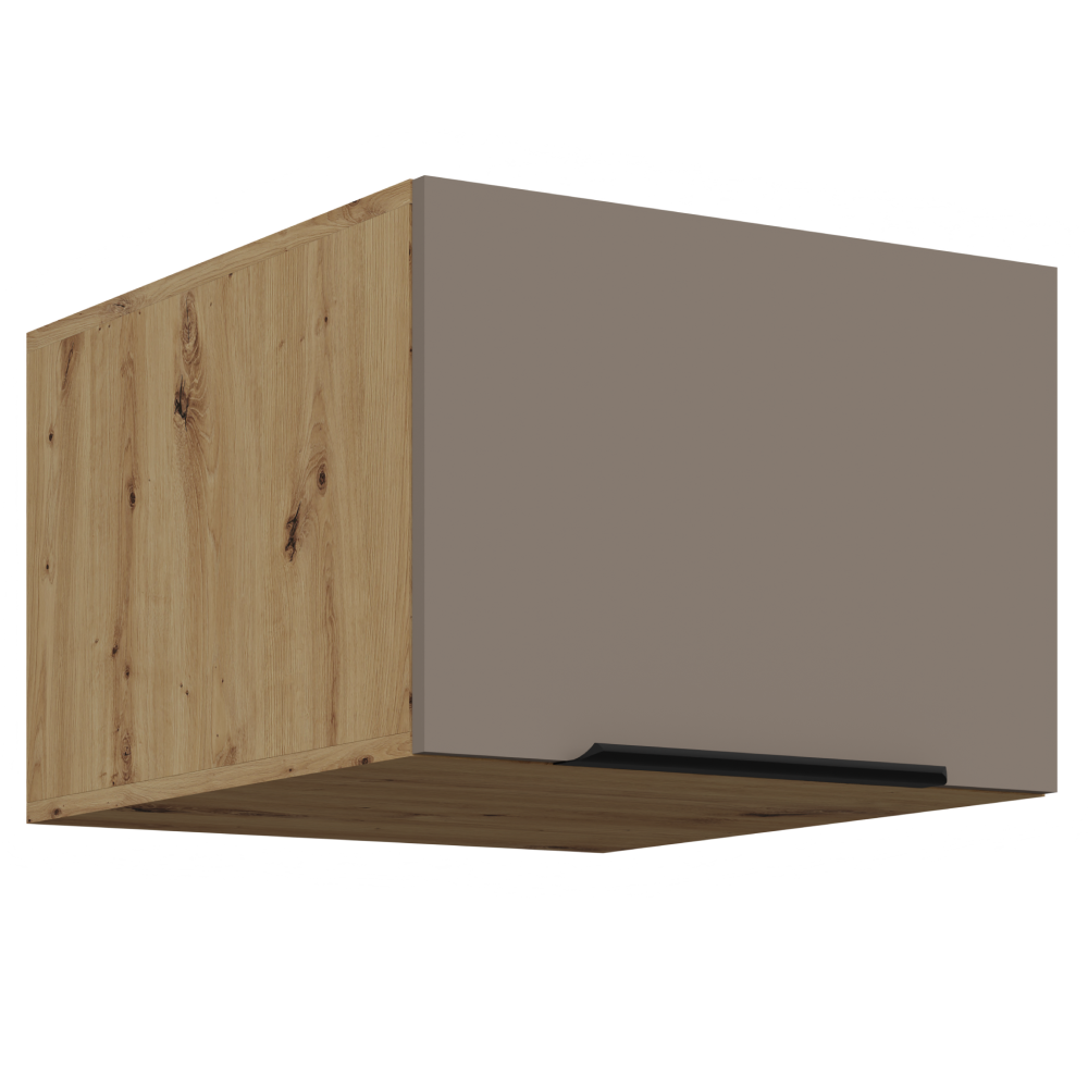 Dulap superior FRISBO 50 NAGU-36 1F, sandgrau/stejar artisan