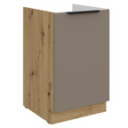 Dulap pentru chiuveta FRISBO 50 ZL 1F BB, sandgrau/stejar artisan