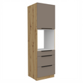 Dulap inalt pentru cuptor incorporabil FRISBO 60 DPS-210 3S1F, sandgrau/stejar artisan