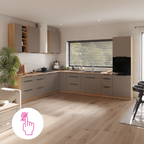 Dulap bucatarie FRISBO, stejar artisan