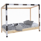 Pat Montessori FUTAL, natural/alb/negru