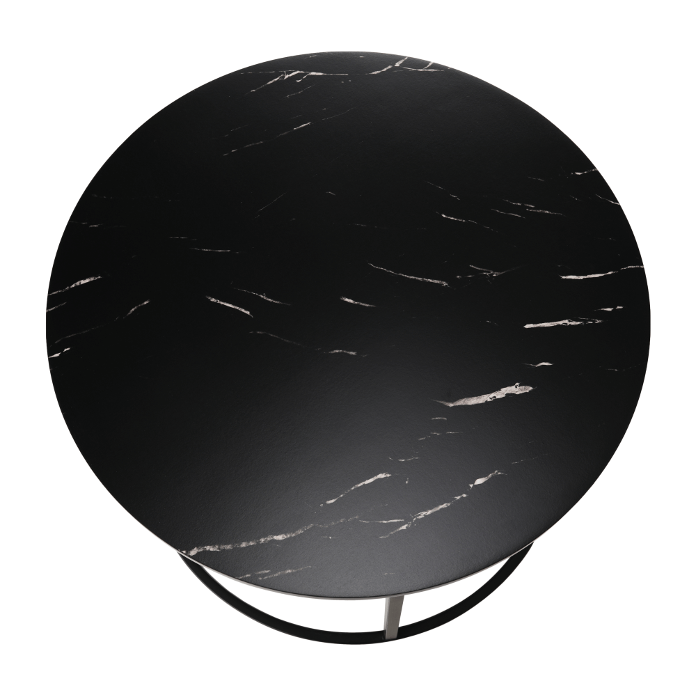 Masuta de cafea GAGIN, marmura negru / negru