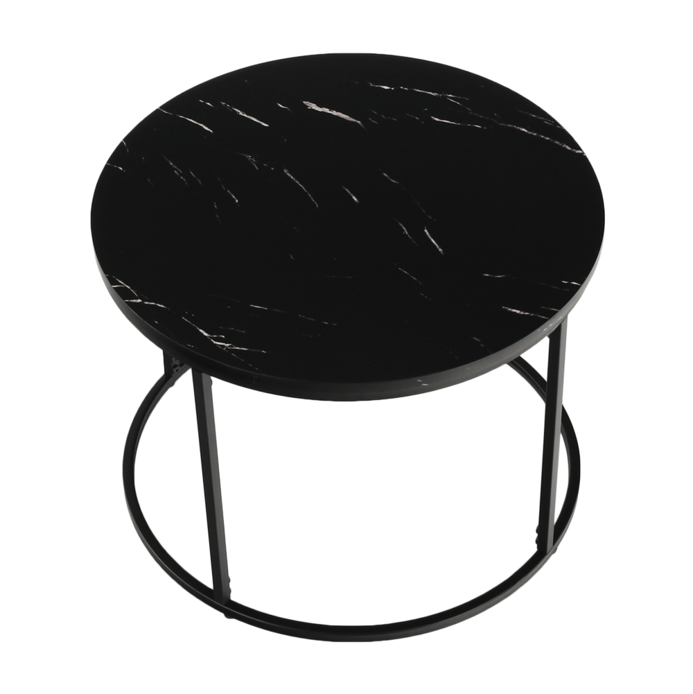 Masuta de cafea GAGIN, marmura negru / negru