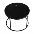 Masuta de cafea GAGIN, marmura negru / negru