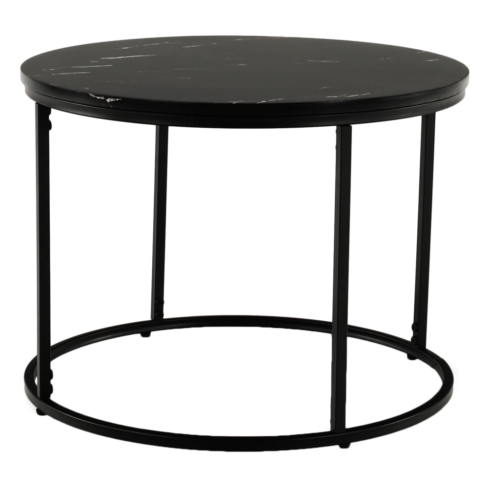 Masuta de cafea GAGIN, marmura negru / negru
