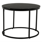 Masuta de cafea GAGIN, marmura negru / negru