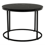 Masuta de cafea GAGIN, marmura negru / negru