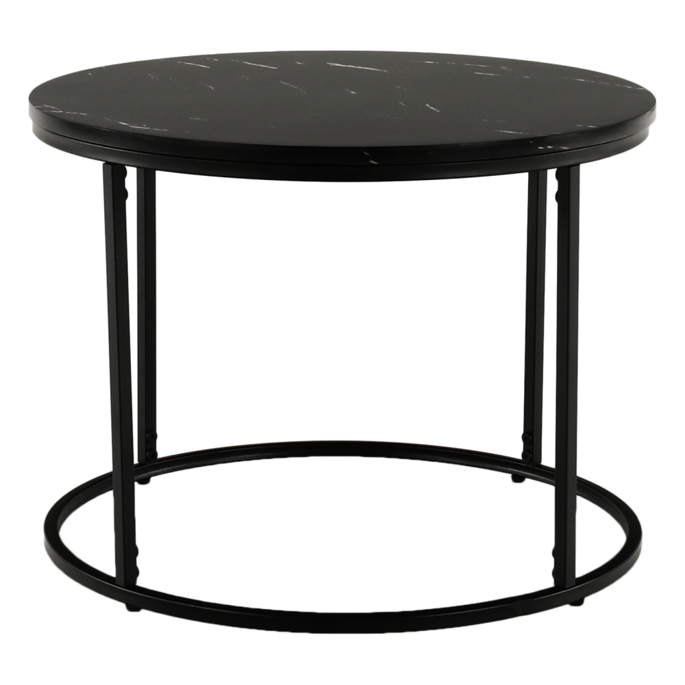 Masuta de cafea GAGIN, marmura negru / negru