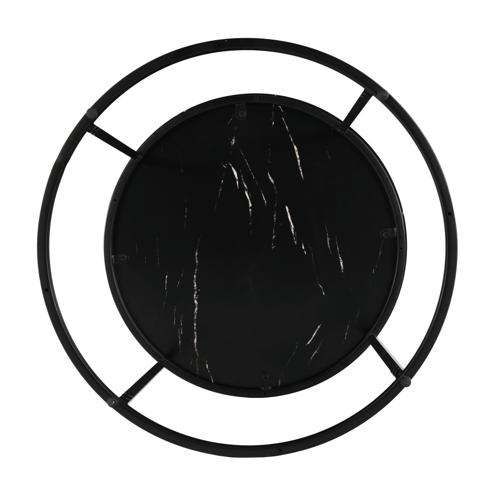 Masuta de cafea GAGIN, marmura negru / negru
