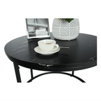 Masuta de cafea GAGIN, marmura negru / negru