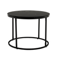 Masuta de cafea GAGIN, marmura neagra/metal negru