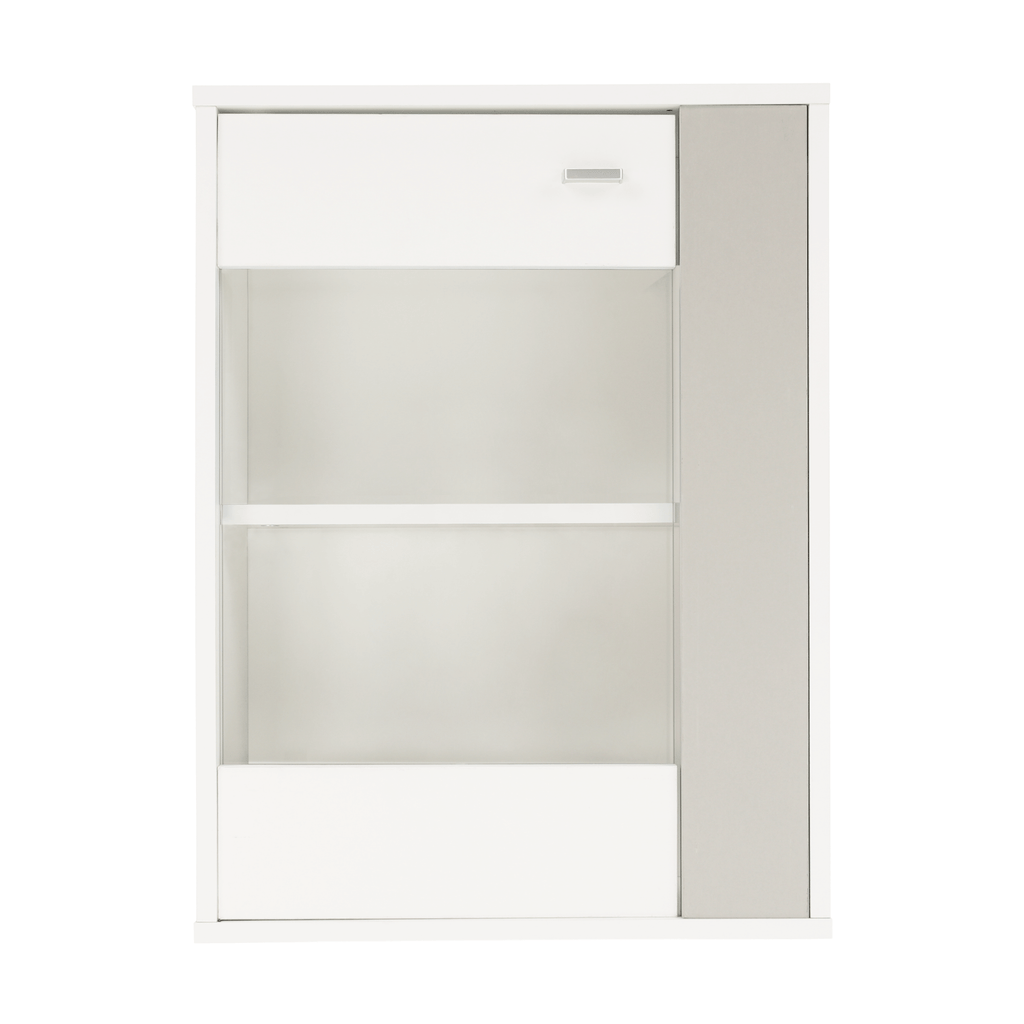 Ansamblu living GENTA, alb / gri