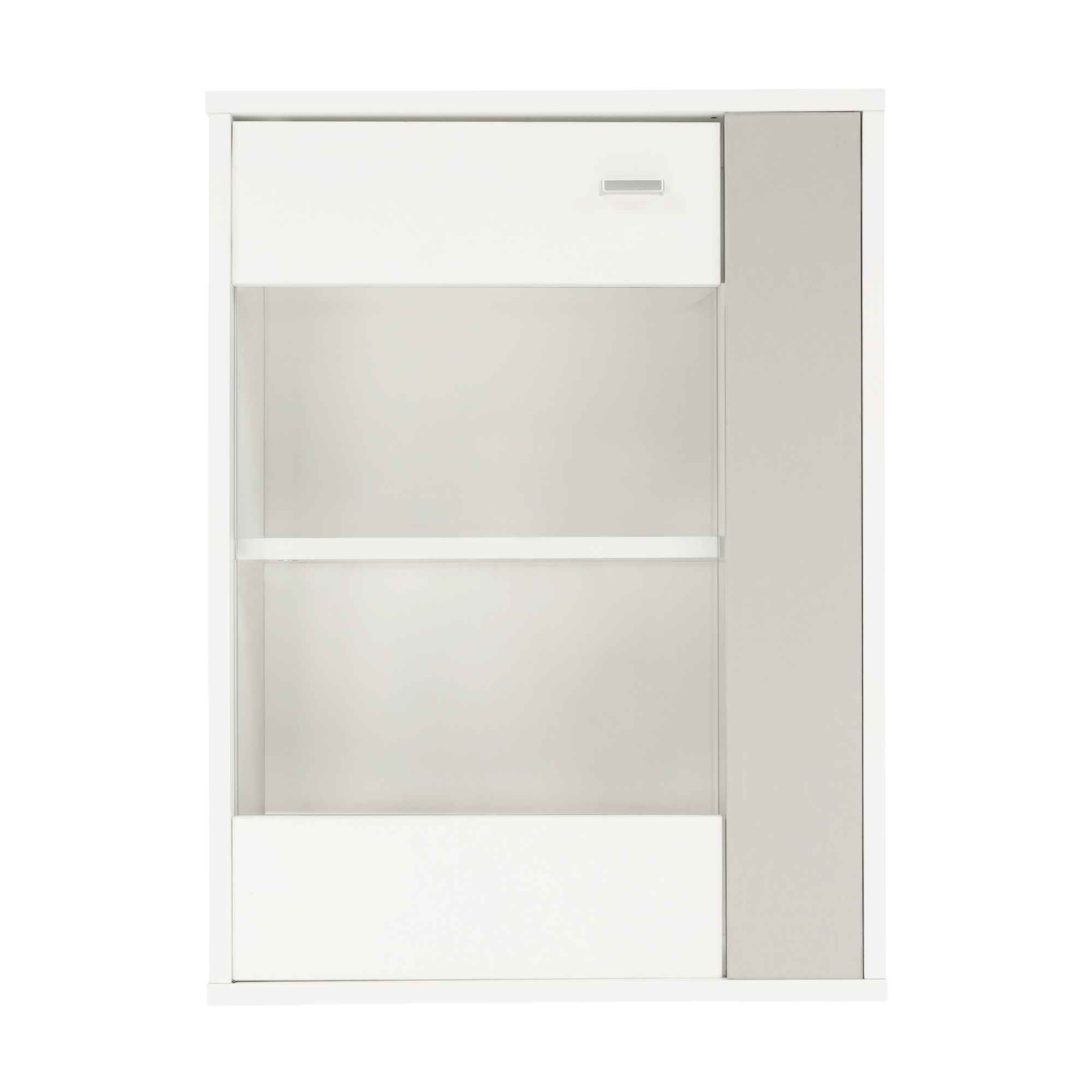 Ansamblu living GENTA, alb / gri