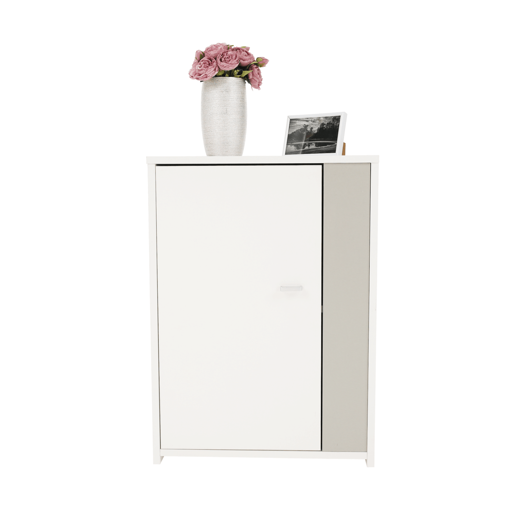 Ansamblu living GENTA, alb / gri
