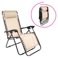 Scaun de gradina pozitionabil GERALD NEW, bej