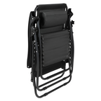 Scaun pozitionabil de gradina, negru, GERALD NEW