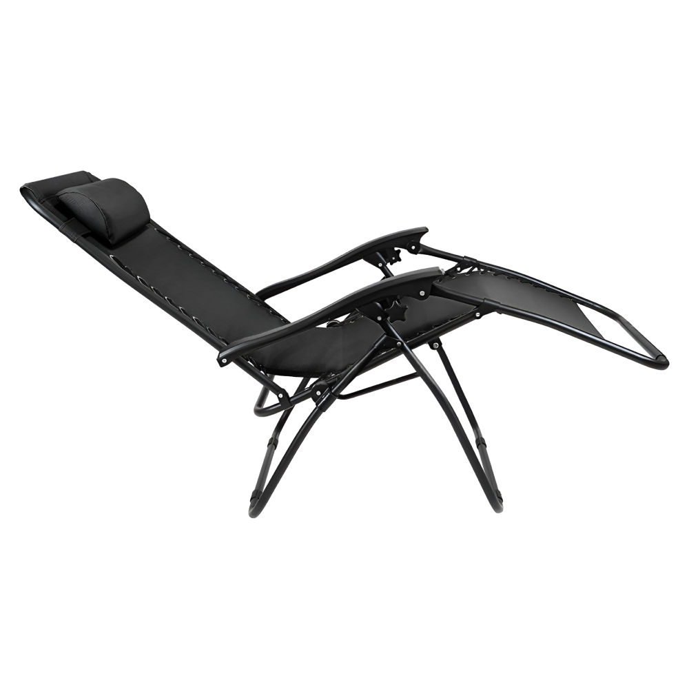Scaun pozitionabil de gradina, negru, GERALD NEW