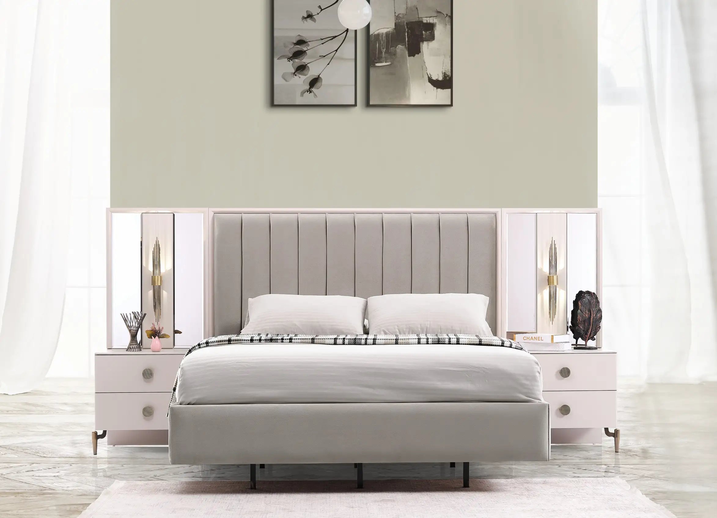 Set dormitor tapitat Mobilier Grande, vedere 4
