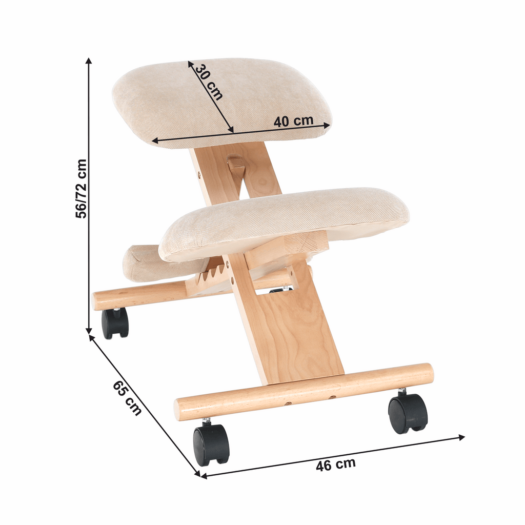 Scaun ergonomic tapitat GROCO, vedere 3