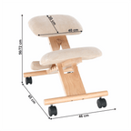 Scaun ergonomic tapitat GROCO, vedere 3