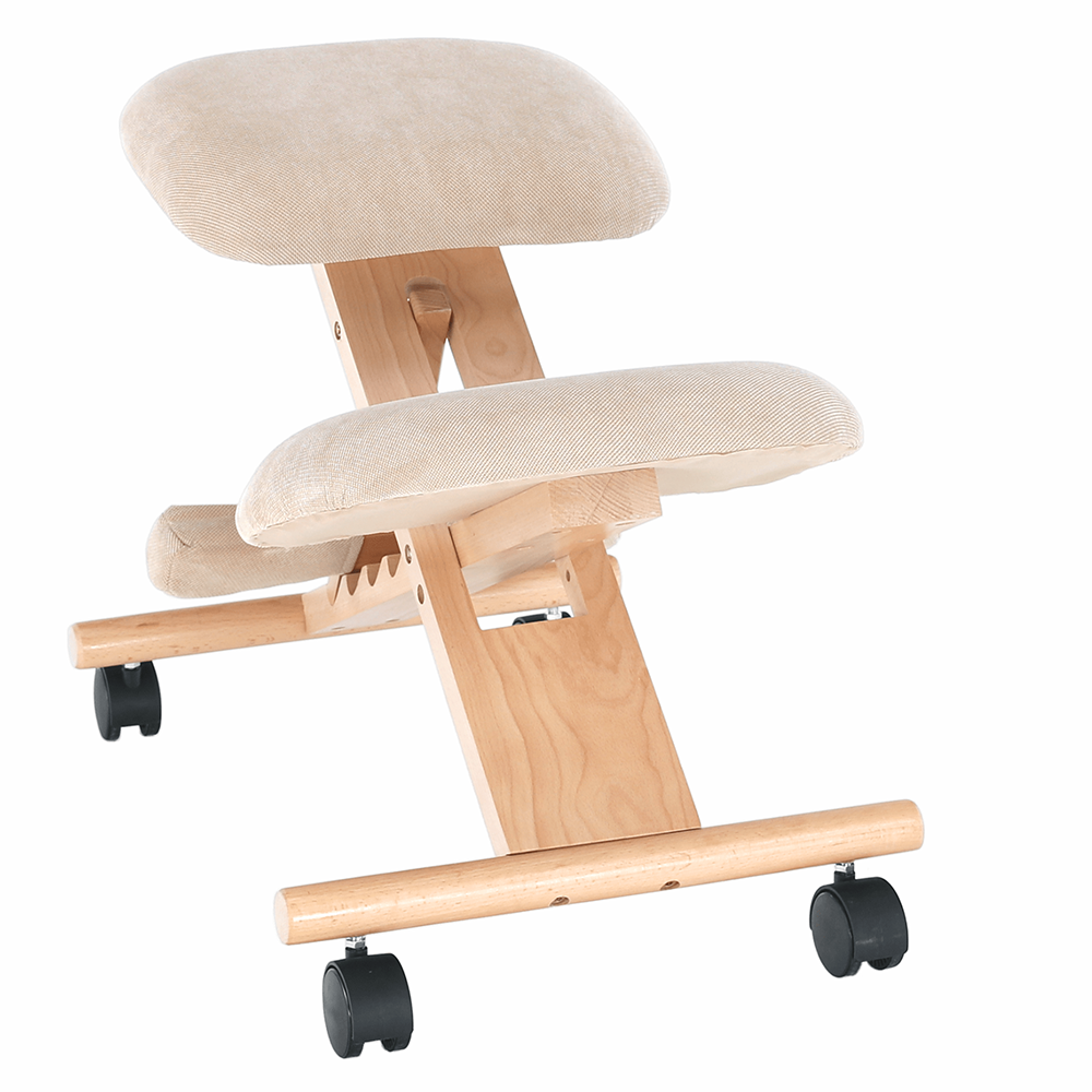 Scaun tip kneeling ergonomic GROCO, crem/fag