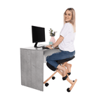 Scaun ergonomic tapitat GROCO, vedere 3