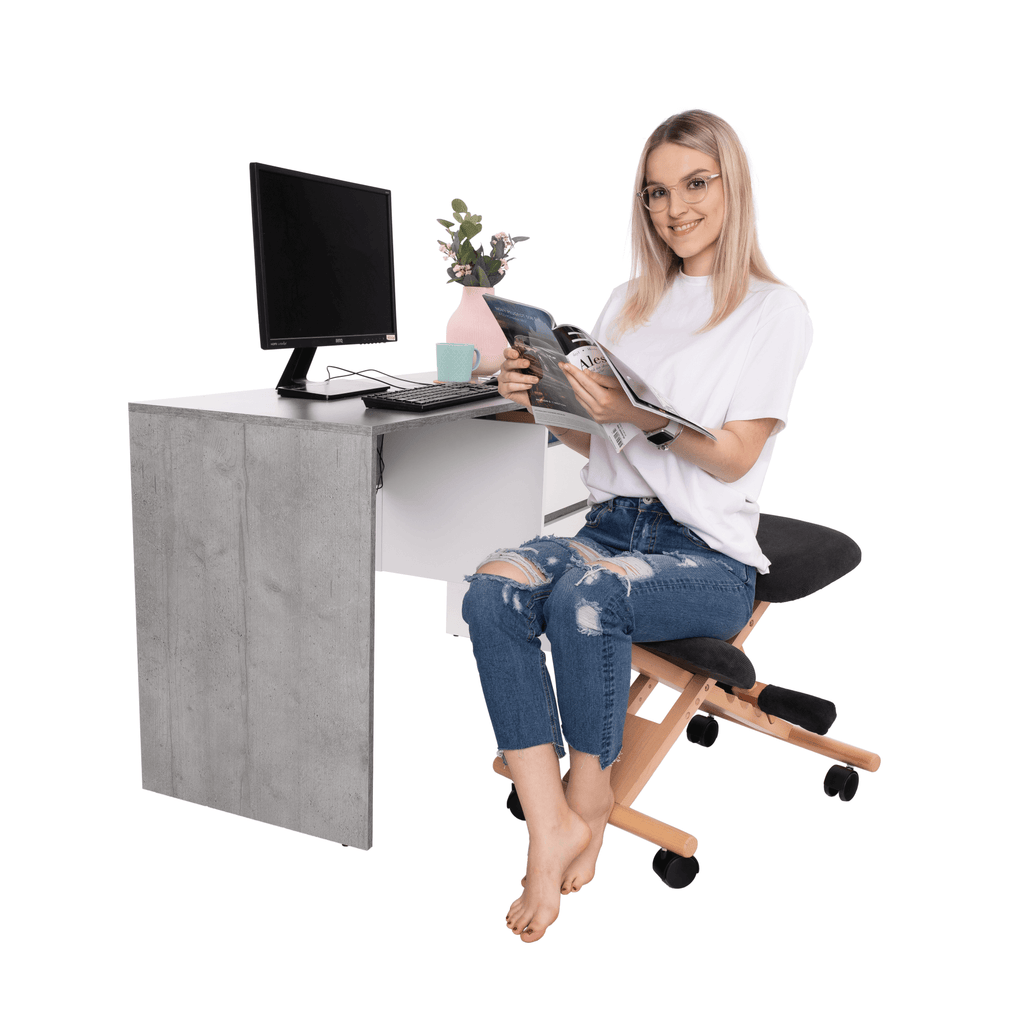 Scaun ergonomic tapitat GROCO, vedere 5
