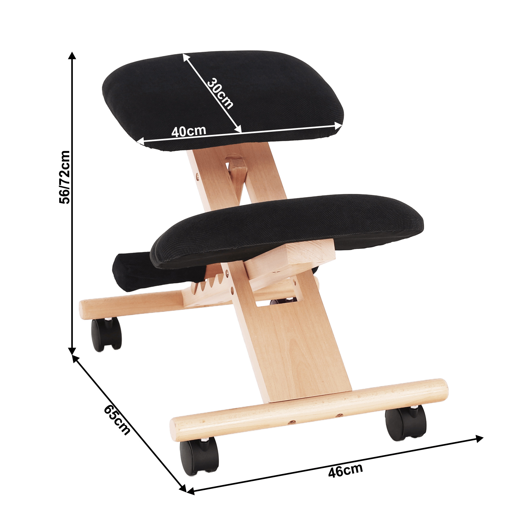 Scaun ergonomic tapitat GROCO, vedere 4