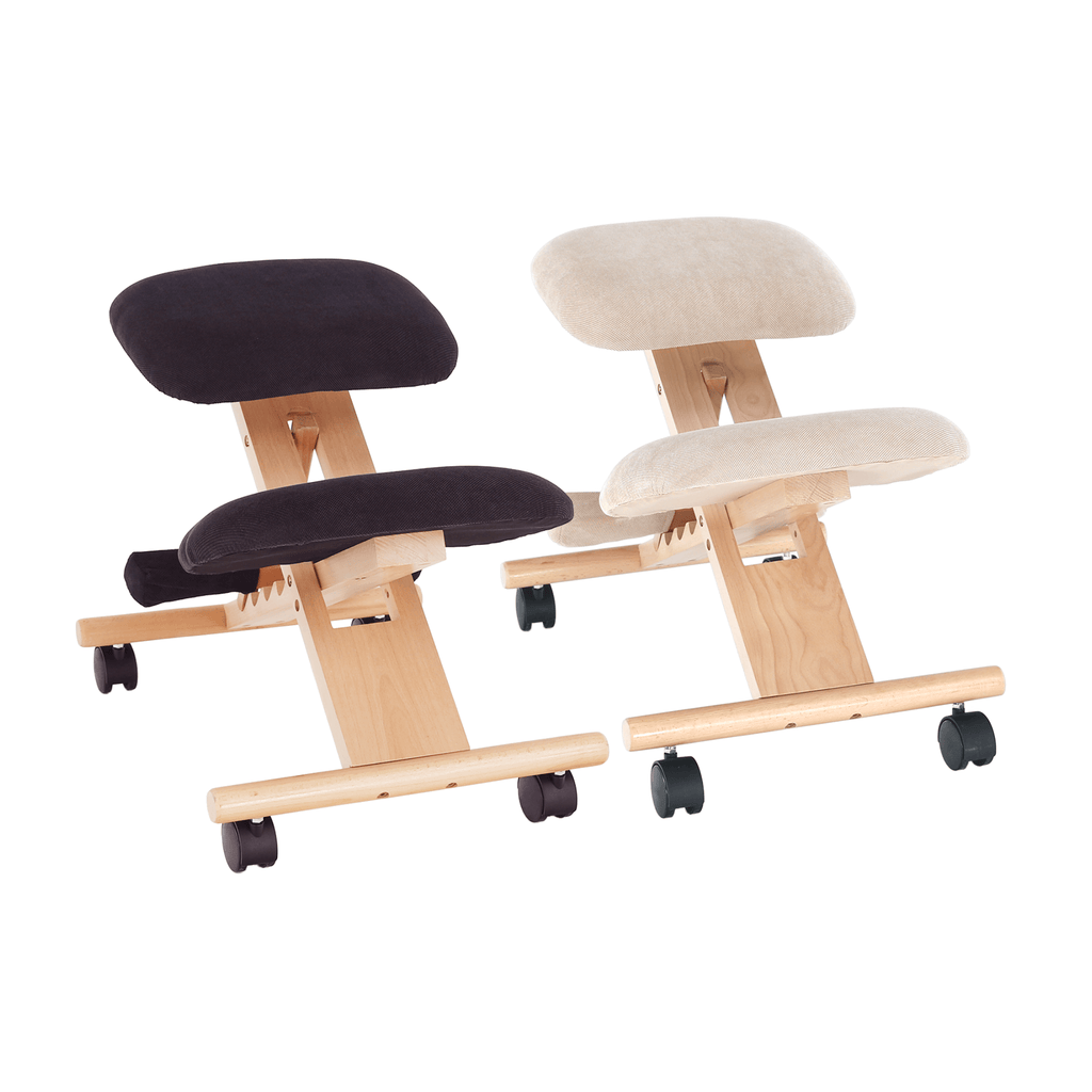 Scaun tip kneeling ergonomic, crem / fag, GROCO