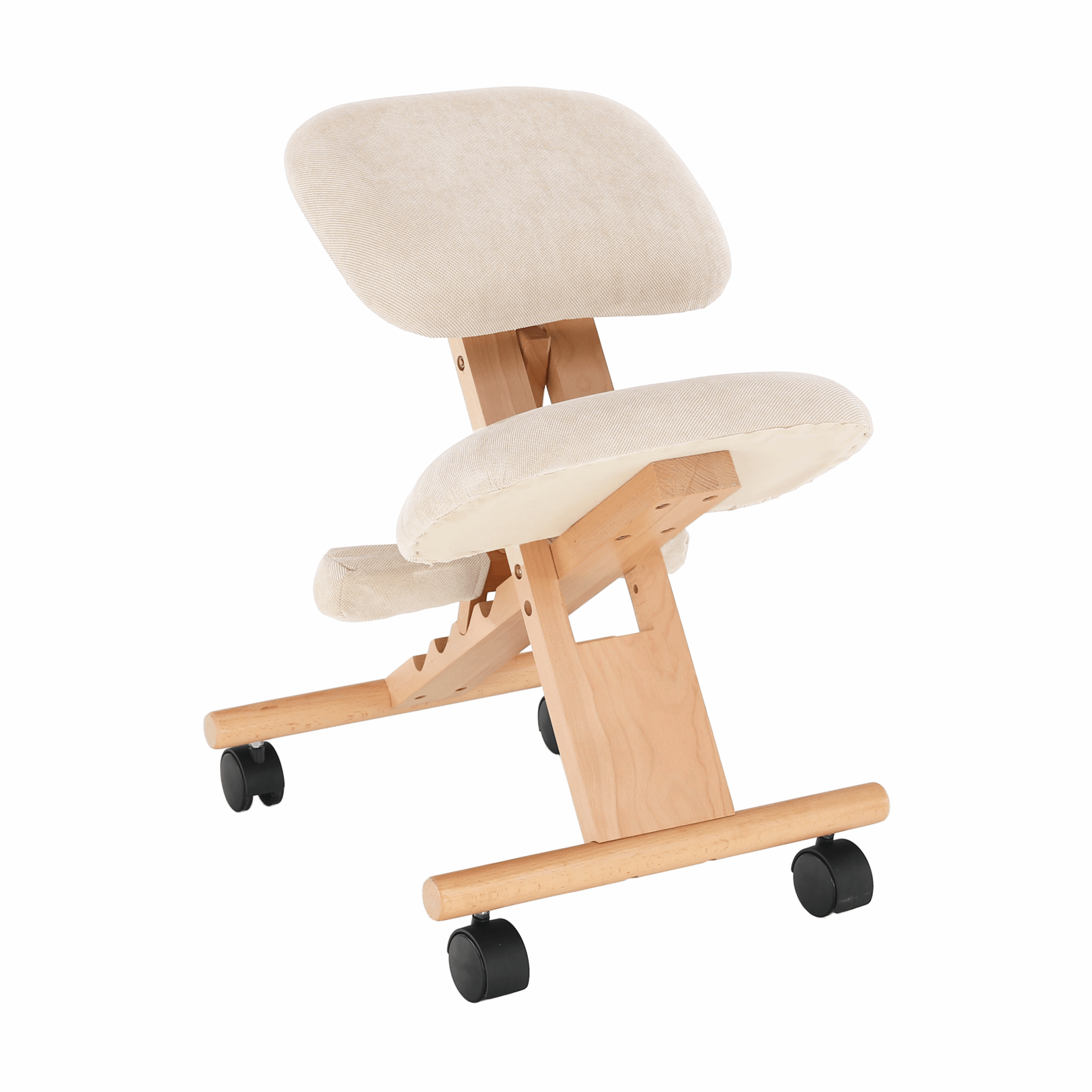 Scaun tip kneeling ergonomic, crem / fag, GROCO