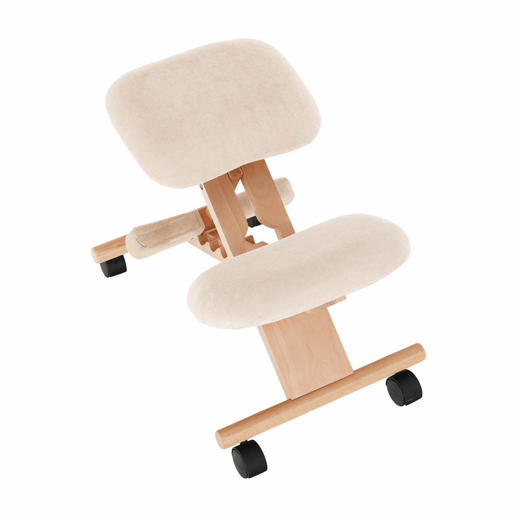 Scaun tip kneeling ergonomic, crem / fag, GROCO