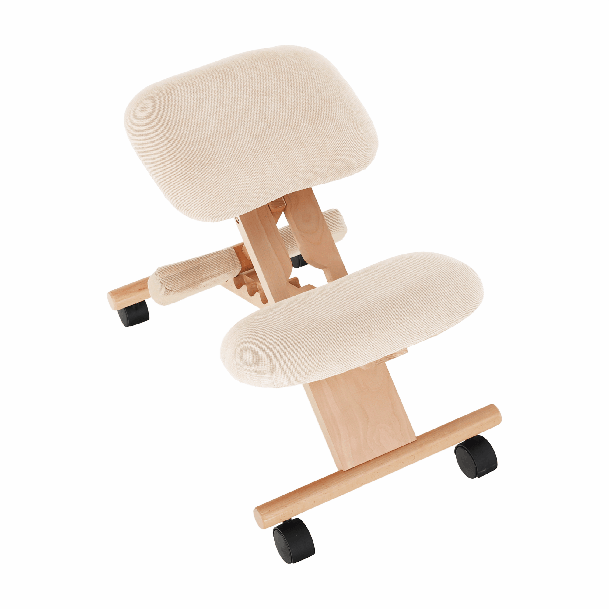 Scaun tip kneeling ergonomic, crem / fag, GROCO