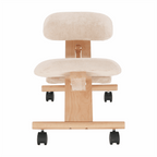 Scaun tip kneeling ergonomic, crem / fag, GROCO
