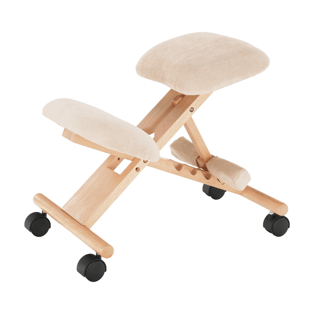 Scaun tip kneeling ergonomic, crem / fag, GROCO