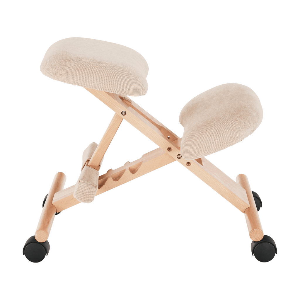 Scaun tip kneeling ergonomic, crem / fag, GROCO